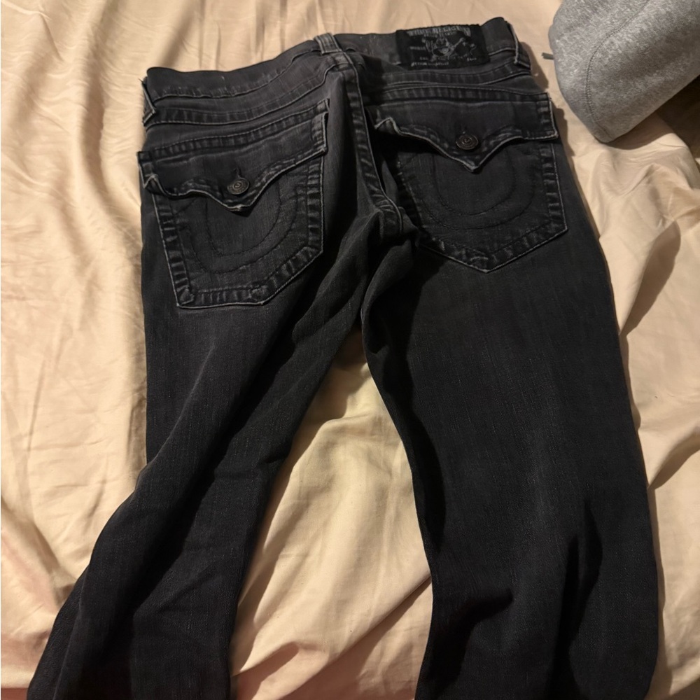 True Religion Women's Dark Gray Skinny Jeans